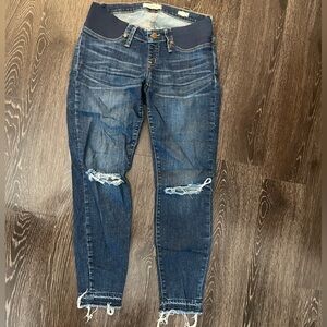 Madewell Dark Blue Maternity Jeans